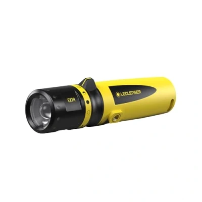 Imagen de Ledlenser Linterna de bolsillo robusta para taller EX7R, enfocable, recargable con batería litio, protegida contra explosiones zona EX 0/20, 220lm, impermeable IP68, 140m haz luz
