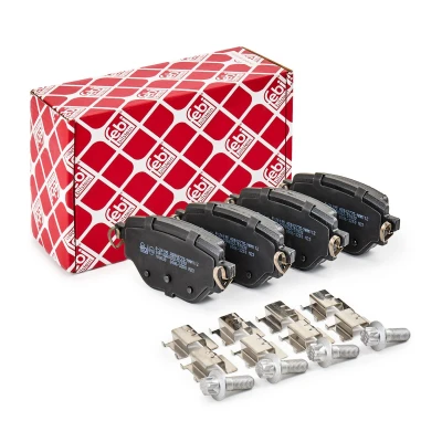Imagen de FEBI BILSTEIN 180630 Juego de pastillas freno Eje trasero con material fijación OPEL: Corsa F Hatchback, PEUGEOT: 2008 II
