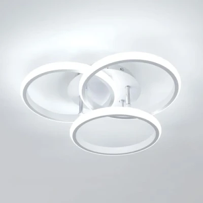 Imagen de Comely Plafon LED Techo 40CM 6500K, 40W 4500LM Lámpara de Salon Redondo Blanca Moderna, Luz Habitacion Fría para Dormitorio, Sala Estar, Pasillo, Cocina