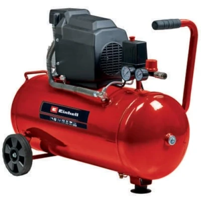 Imagen de Einhell Compresor TC AC 190/50/8 (1500 W, máx. 8 bar, lubricación por aceite, depósito de 50 l, válvula retención / seguridad, tornillo drenaje para el mantenimiento, pie engomado)