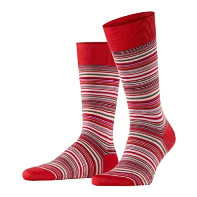 Imagen de FALKE Microblock M So algodón estampados 1 par, Calcetines Hombre, Rojo Red 8229, 43 44
