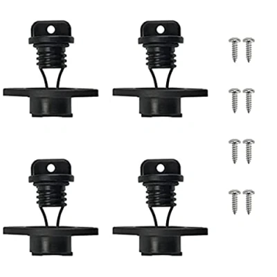 Imagen de Nothers haihaz,4 Piezas Tapón Enchufe de Drenaje Reemplazo para Kayak,Kayak Drain Plug,Tapón Canoa Universal con 8 Tornillos,Tapón Bungs Accesorios Kayak,Tapon Barco