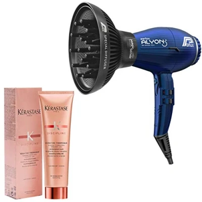Imagen de Kit Parlux Alyon azul noche con difusor Magic Sense + Kerastase Discpline Keratina Thermique 150 ml.