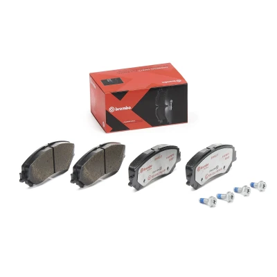 Imagen de BREMBO P 68 067X Juego de pastillas freno excl. contacto avisador desgaste con tornillos pinza sin accesorios RENAULT: GRAND SCENIC 4