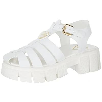 Imagen de Love Moschino JA16226G0GIA0, SANDALI PLATFORM Mujer, Blanco, 35 EU