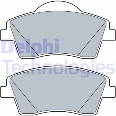 Imagen de DELPHI LP3528 Juego de pastillas freno no preparado para indicador desgaste Chapa antichirridos con accesorios VOLVO: XC40