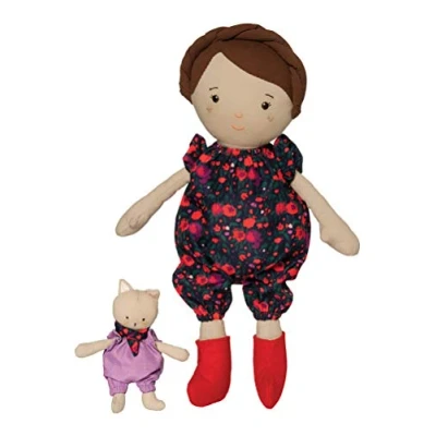 Imagen de Manhattan Toy Playdate Friends Freddie Muñeca Lavable a máquina y Apta para Secadora, 35,56 cm con Animal de Peluche