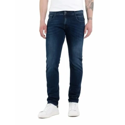 Imagen de Replay Anbass Vaqueros pitillo, Hombre, Talla: 34x36, Dark blue