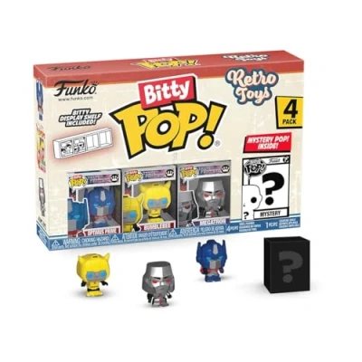 Imagen de Funko Bitty Pop! Retro Toys Transformers 4PK​Y una Minifigura Misteriosa Sorpresa 0.9 Inch (2.2 Cm) Classic Optimus Prime Coleccionable Repisa Apilable Incluida