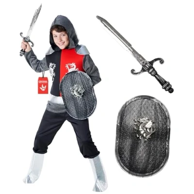 Imagen de Morph Disfraz Caballero Medieval Niño, Niño Medieval, Sant Jordi Carnaval Talla L