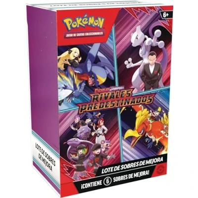 Imagen de Pokémon: Lote de Sobres Mejora Escarlata y Púrpura Rivales Predestinados JCC Pokémon (6 Mejora)