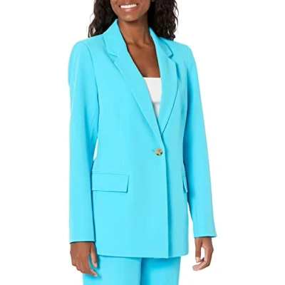 Imagen de The Drop Blake Blazer Largo para Mujer, Azul Océano, 5XL Grande