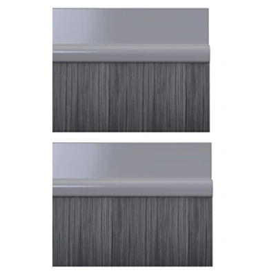 Imagen de STORMGUARD 02AM0031000GR BDS Sello Autoadhesivo para Parte Inferior de la Puerta, Gris, 1 m, Set 2 Piezas