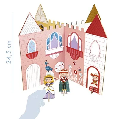 Imagen de Avenue Mandarine GY066C Graffy Figura decorativa para colorear (26 x 2,5 38 cm), diseño de castillo