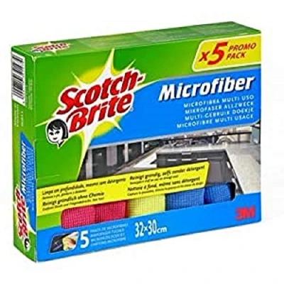 Imagen de Scotch Brite Bayeta de Microfibra, Paño multiusos, Quita el polvo y la suciedad, Lavable a máquina