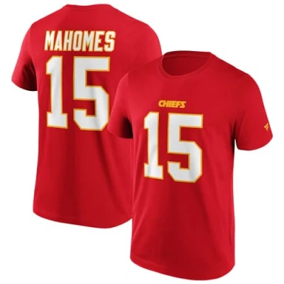 Imagen de Fanatics NFL Kansas CITY Chiefs NAME Number Graphic Mahomes 15 Equipación de clubes, Hombre, Talla: Large, Red