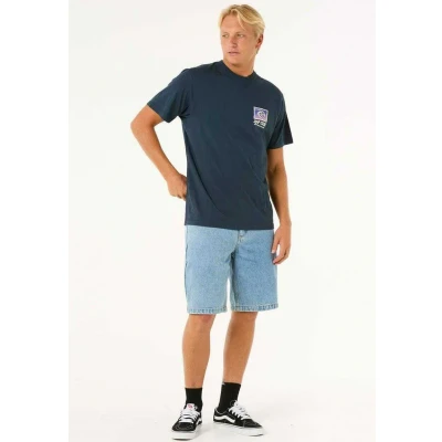 Imagen de Rip Curl TEE Camiseta estampada, Hombre, Talla: XXL, Dark navy