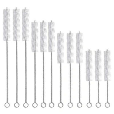Imagen de 12 Piezas Cepillos de Limpieza Botellas, Cepillo Limpiador Pajitas, para Botellas Tubo, Botella Cepillos,