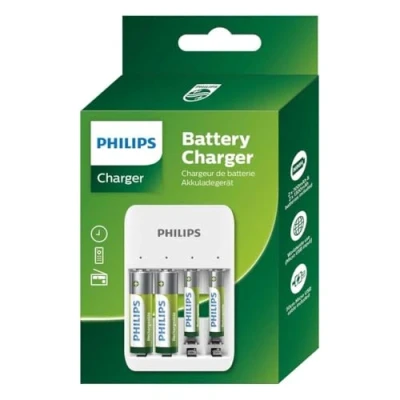 Imagen de Philips Cargador de Pilas USB Recargables Incluye AA y AAA Universal Recargable