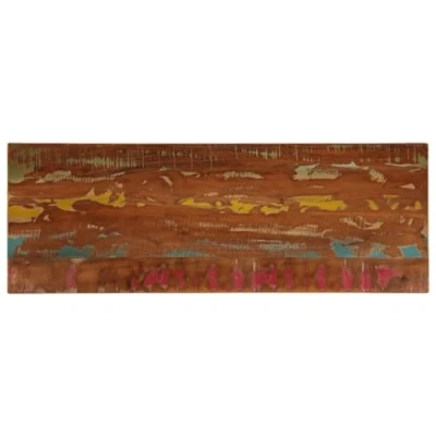 Imagen de vidaXL Tablero Mesa Rectangular Madera Maciza reciclada 140x60x2,5 cm, Superficie de Mesa, Madera, Centro