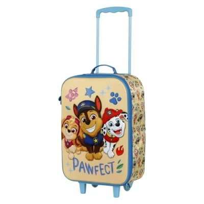 Imagen de Paw Patrol Patrulla Canina Maleta Trolley Soft 3D, 17 x 33 52 cm, Capacidad 26 L, Azul Friendship