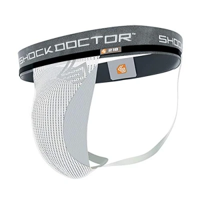 Imagen de Shock Doctor Core Suspensor con Bolsillo de Taza, Hombre, Blanco, L