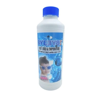 Imagen de Silvered Pool BYEƎYꓭ! Heat Loss and Evaporation. Cobertor líquido. Evita evaporación y pérdida de Calor. Botella 1 Lt