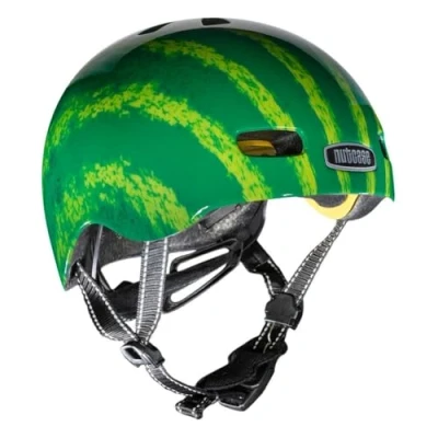 Imagen de Nutcase Kinder Fahrradhelm Baby Nutty Mips Gloss Casco Bicicleta Niño, XXS, Wassermelone Grün, BNUTGL 100