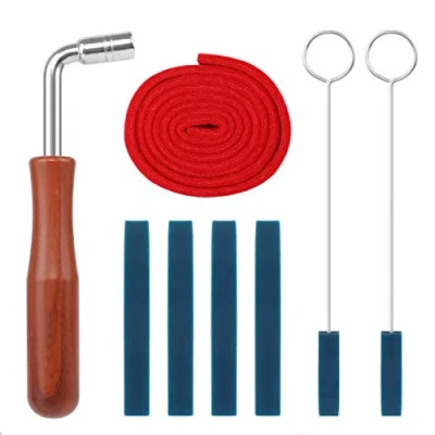 Imagen de Jubaopen 8PCS Afinación de Piano Incluido Llave Tira Temperamento Fieltro Silenciadores Goma con Mango Tuning Kit（4 Tipos）