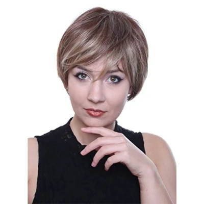 Imagen de Prettyland el pelo corto death note Light Yagami Kira peluca estrías de color marrón y rubio intensificaron C128