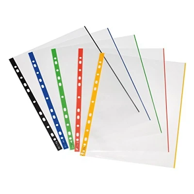 Imagen de Herlitz 10914414 Paquete de 50 portafolios plástico A4, multicolor