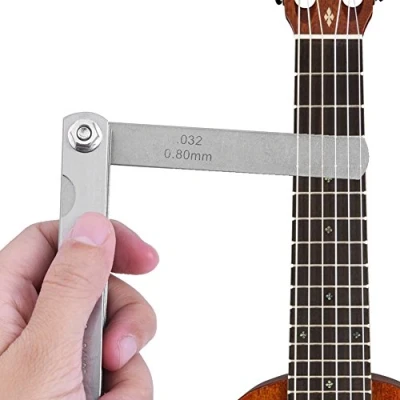 Imagen de Calibre de Cuerda Guitarra,30Pcs Guitarra Acción Regla Acero Inoxidable Guitar String Action Ruler Gauge Herramienta Medición Altura Luthier