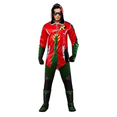 Imagen de Rubies Disfraz de DC Gotham Knights Robin Deluxe para hombre, como se muestra, talla M
