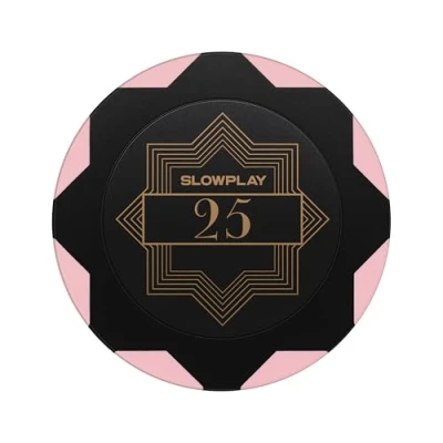 Imagen de SLOWPLAY Nash Fichas de Póquer Clay Numeradas Tournament, 40 mm, 14 Gramos, 50 Unidades Juego Póquer, Arcilla Ideal para Texas Holdem Poker (25)