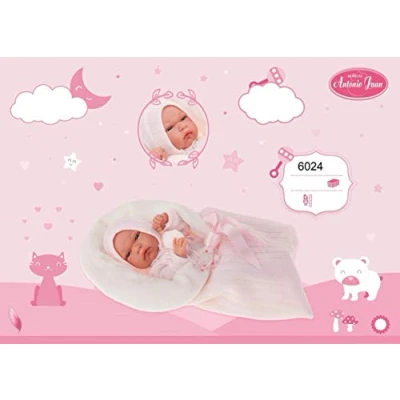 Imagen de Antonio Juan MUÑECA BABY TONETA INVIERNO 33 CM CON SACO Y TACTO ESPECIAL, Multicolor (6024)