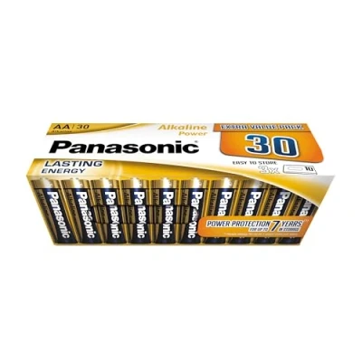 Imagen de 30 Pilas AA Panasonic, Mignon, LR6, 1,5 V, protección contra Fugas, 7 años de Almacenamiento, Mejor para mandos a Distancia, básculas, Relojes, energía Duradera y fiable