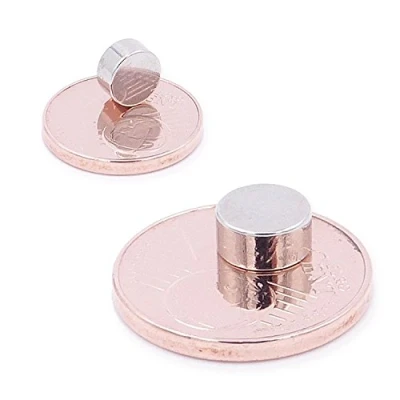 Imagen de Brudazon 10 Mini imanes Discos 6x3mm N52 Nivel más Fuerte Los de neodimio Ultra Fuertes Imán del Poder para la Toma Modelo, Foto, Pizarra Blanca Pequeño, Redondo y Extra