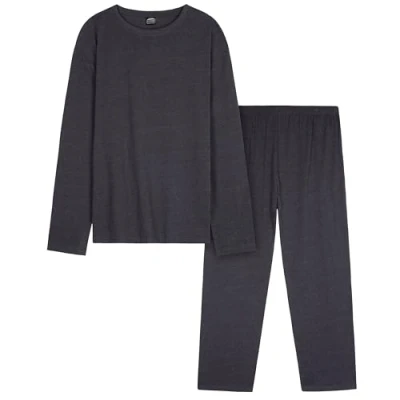 Imagen de CityComfort Pijama Hombre Largo, Conjunto de 2 Piezas, Ropa Invierno y Adolescente Regalos Hombres (Azul Marino, L)
