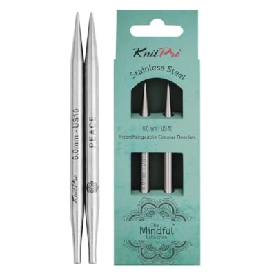 Imagen de KnitPro Tips, Acero Inoxidable, Plata, One Size
