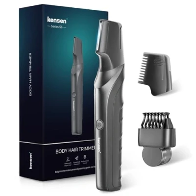 Imagen de Afeitadora Corporal Masculina, Kensen Depiladora Hombre, Maquina de Afeitar con Peine Límite Ajustable (3 12 mm), Impermeable Recortadora para Barba, Axilas, Pecho y Zonas Intimas