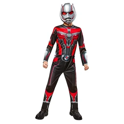 Imagen de Rubies disfraz Antman Am3 Classic para niños, Jumpsuit impreso y máscara, Oficial Marvel Carnaval, Navidad, Cumpleaños, Fiestas Halloween.