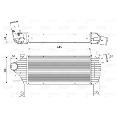 Imagen de VALEO 818608 Intercooler sin válvula EGR NISSAN: NP300 Navara Pick up, Pathfinder 3