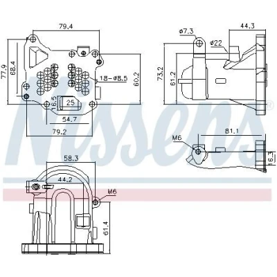 Imagen de NISSENS 989313 Enfriador EGR sin bypass de depresión FORD: MONDEO 5 Kombi, Tourneo Connect / Grand V408 Familiar, 4 Turnier