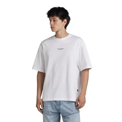 Imagen de G Star Overdyed Center Chest BOXY Camiseta básica, Hombre, Talla: XXL, White