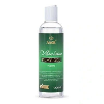 Imagen de Vibratissimo Play Gel vegano 250 ml I lubricante sin ingredientes de origen animal Lubricación a base agua adecuado para juguetes silicona y condones látex
