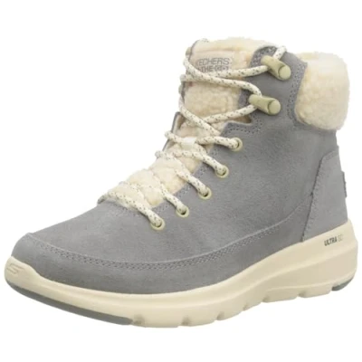 Imagen de Skechers Glacial Ultra Woodlands, Botas Mujer, Grey Suede, 39.5 EU