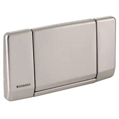 Imagen de Geberit Pulsador Highline, Para Descarga Interrumpible, Atornillable: Ac Ero Inoxidable Cepillado (115.151.00.1)