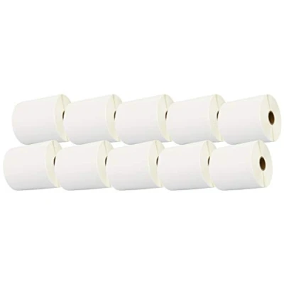 Imagen de Cartridges Kingdom 100mm x 50mm 10 Rollos Etiquetas térmica Directa para Zebra GK420d GK420t GC420d GX420d GX420t GC420t GX430t GT800 ZD420 LP2844 TLP 2844 Citizen CL S521 1000 por Rollo