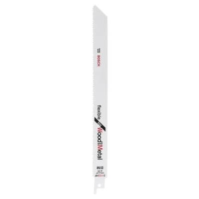 Imagen de Bosch Accessories 2 unidades Hoja de sierra sable S 1122 HF Flexible for Wood and Metal (Longitud 225 mm, accesorio sable)