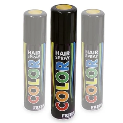 Imagen de 3 aerosoles dorados para el pelo, botes de oro 100 ml cada uno, carnaval, Halloween y fiestas